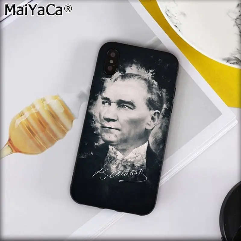 Чехол для телефона MaiYaCa с флагом Турции, Анталия, Мустафа, Кемаль, Ататюрк, ТПУ для iphone 11 pro 8 7 66S Plus X XS MAX 5s SE XR
