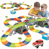 assemble diy railway road railroad universal accessories ramp turn road bridge crossroads rail car toy racing tracks kids gifts