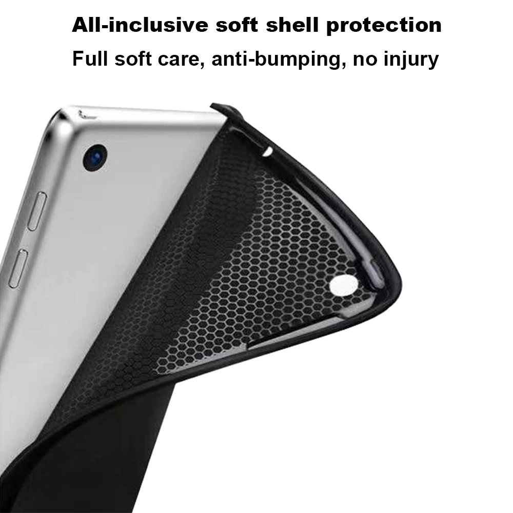 Чехол для iPad 7 2019 дюйма Ультратонкий силиконовый мягкий чехол Apple tablet 7-го