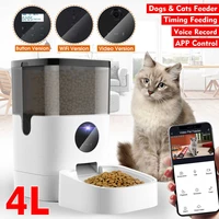 4l automatic pet feeder video monitor app control voice recording timing feeding food dispenser food bowls for cat dog
