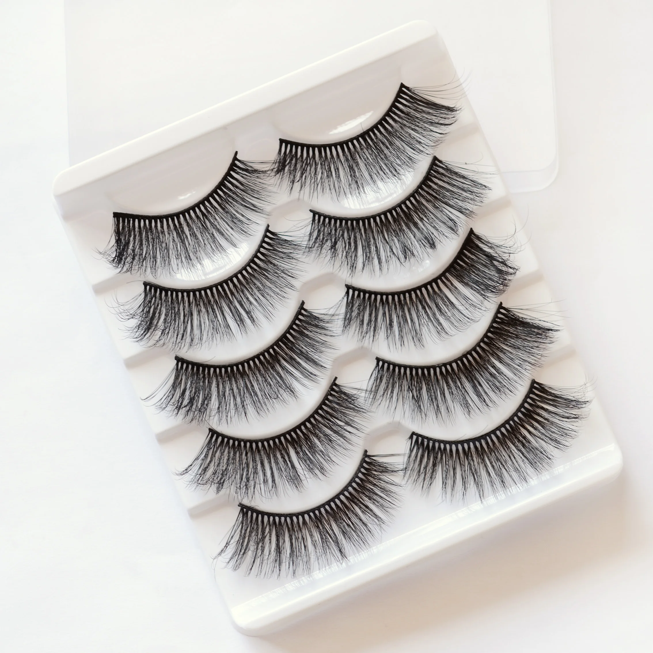 5 пар 3D толстые скрученные ресницы для наращивания Модные женские глаза макияж