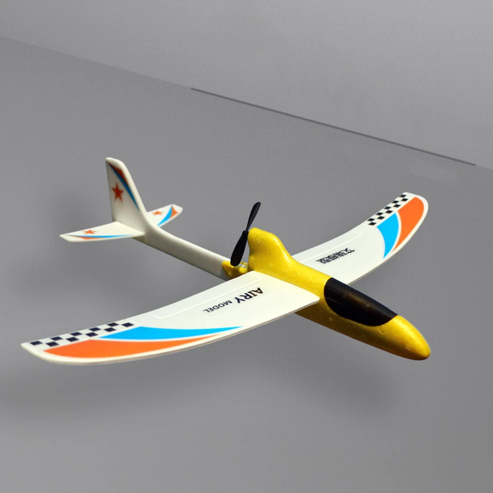 Модель самолета комплект DIY планер игрушка самолеты электрический Rc самолет для детей подарок крыло Летающая Модель Самолеты пена ручной метательный самолет