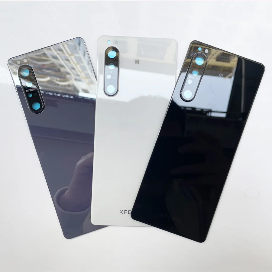 

100% Original Glass For Sony Xperia 1 II XQ-AT51 AT52 X1II Back Battery Cover Rear Door back case Housing Case Repair Parts