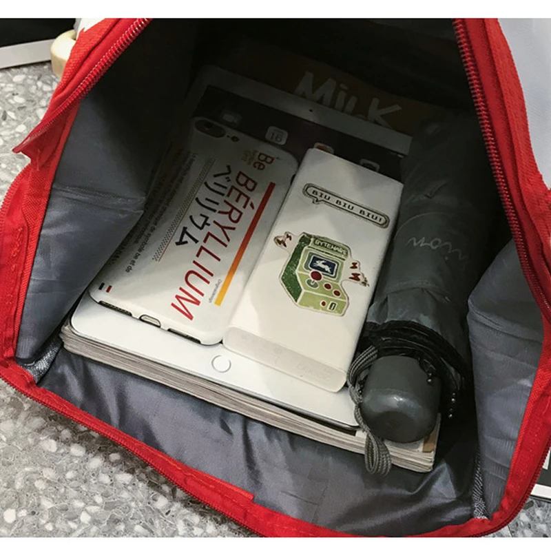 Женский нейлоновый рюкзак в стиле ретро с мультяшным принтом водонепроницаемые