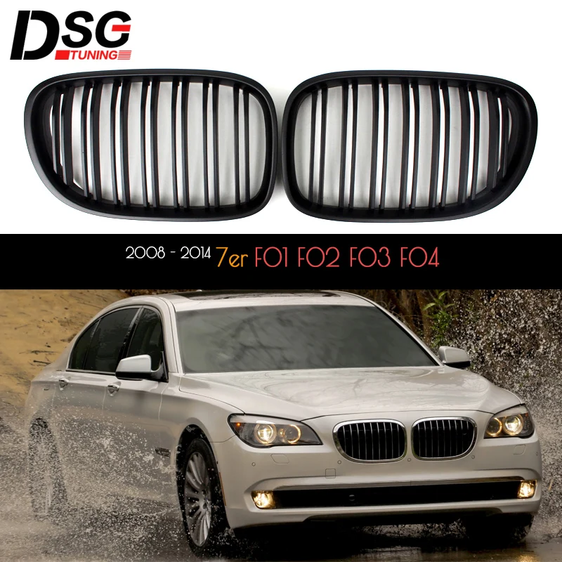 

Передние решетки радиатора F01 для BMW 7 серии F02 F03 F04 4-модель двери 2010-2015, матовая черная сетка