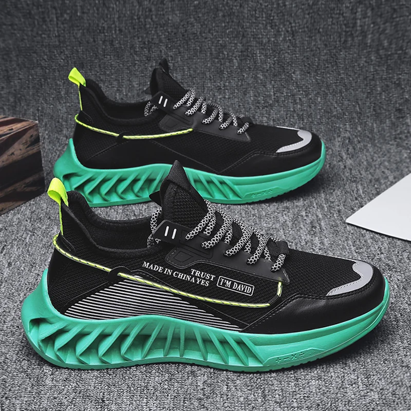 

Yongge 7780 spring and summer flying woven sports shoes leisure fan tear coconut tidal shoes student shoes men's shoes four