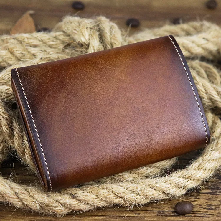 Складной кошелек для кредитных карт в стиле ретро женский бумажник из