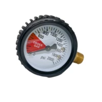 high pressure regulator gauge with cover 0 2000 psi right hand thread 14npt co2 regulator replacement