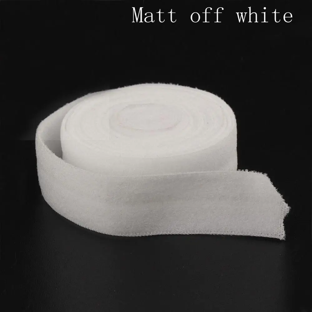 matt off white 25 мм 30 мм 20 мм 15 мм 10 мм сплошной складной эластичный 100 м/лот блестящий и матовый эластичный - Цвет: matt off white