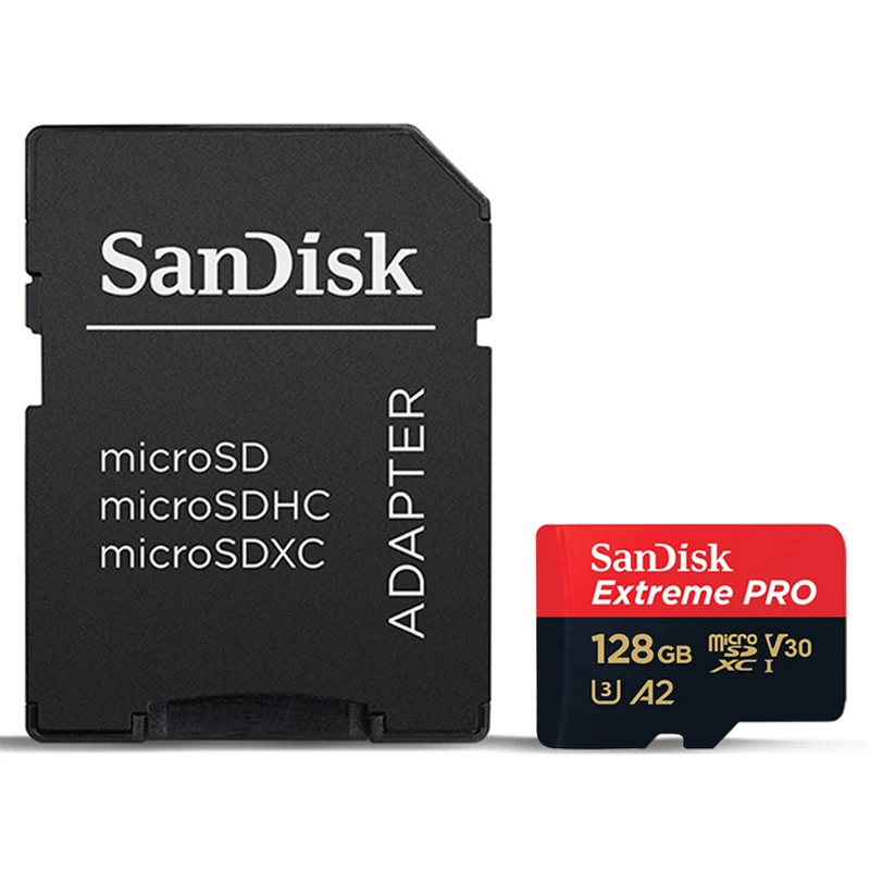 SanDisk Memory Card Extreme Pro Micro SD Card 64GB 128GB 256GB microSDXC U3 V30 A2 memory Card Up To 170MB/s for Camera Drone
