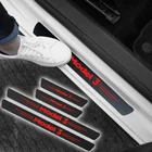 Защитная Наклейка из углеродного волокна для автомобиля s, Накладка на порог автомобиля, порог, порог, защитная накладка на педаль TESLA MODEL 3, стикер для стайлинга автомобиля