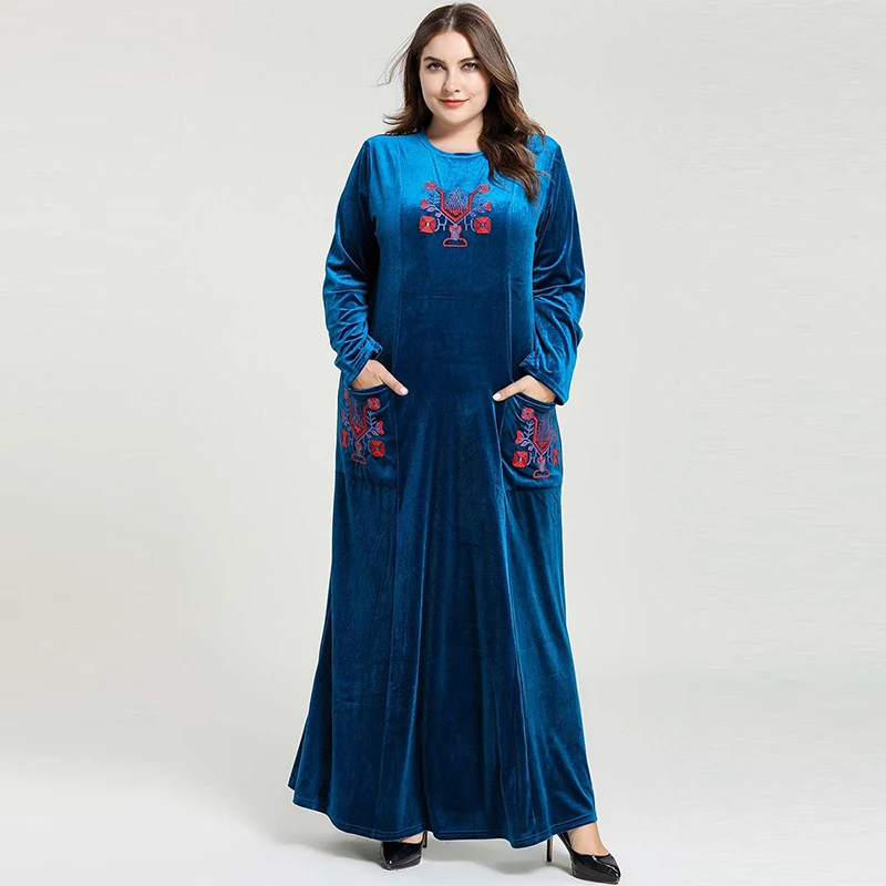 Мусульманское платье мусульманская Турция Мода Большой размер женский арабский