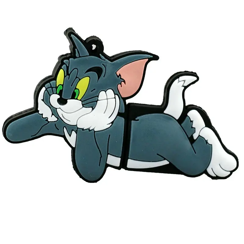 USB2.0 Том и Джерри кошка мышь Милая Флешка в подарок 128 ГБ U диск 8 16 Гб Cle USB 32 Гб 256 ГБ 64 Гб Флешка флеш-накопитель карта памяти