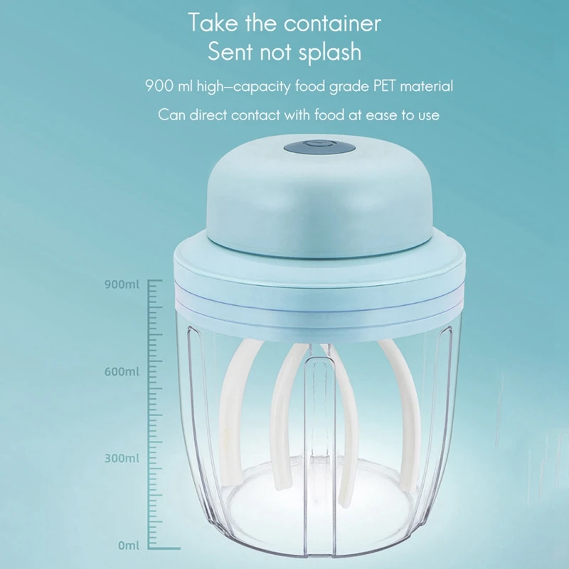 

900Ml Electric Whisk High Efficiency Egg Whisk Beater Household Small Baking One Press Automatic Whip Whisk Cream