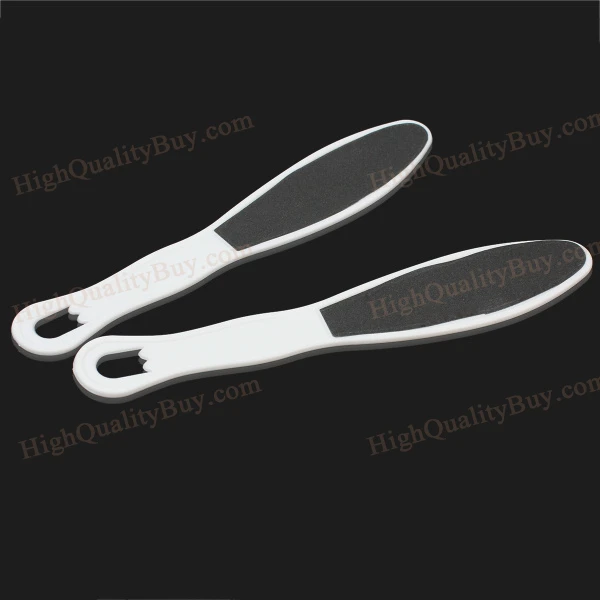 

Useful 2Pcs Double Side Cuticle Remover Foot Pedicure Sanding Rasp File Plastic Handle