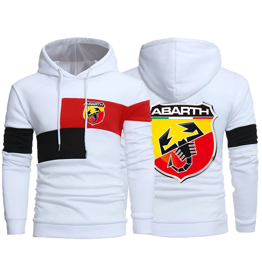 

Unisex ABARTH Spring Autumn Men Sports Hoodies Print Hooded Leisure Tops Male Pure Cotton Pullover Sweatshirts