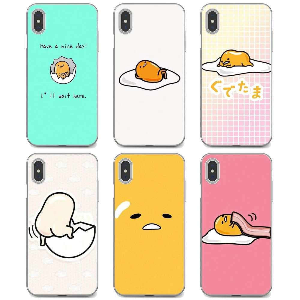 

For Apple iPhone 10 11 12 Pro Mini 4S 5S SE 5C 6 6S 7 8 X XR XS Plus Max 2020 funny-Gudetama Soft Bag Case