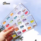 Милый 3D стерео блестящий чехол для телефона iPhone 11 11Pro Max Gummy Bear, чехол ярких цветов для iPhone X 6 6S 7 8 Plus XS Max XR