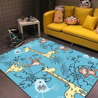 cartoon small rug monkey giraffe childrens room small animal rug living room bedroom bedside blanket mat