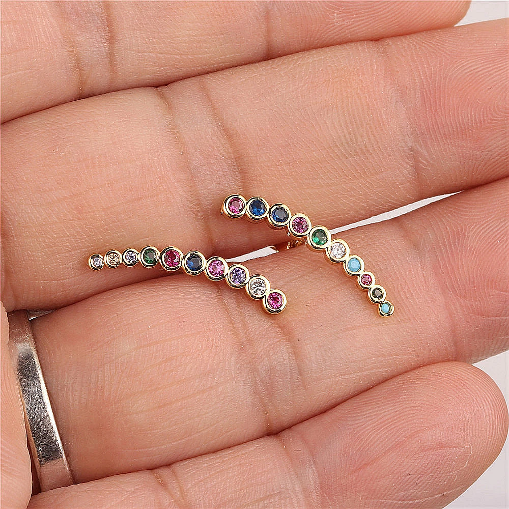 5 компл. Элегантный пузырьковый циркон Звезда Пирсинг Комплект сережек для