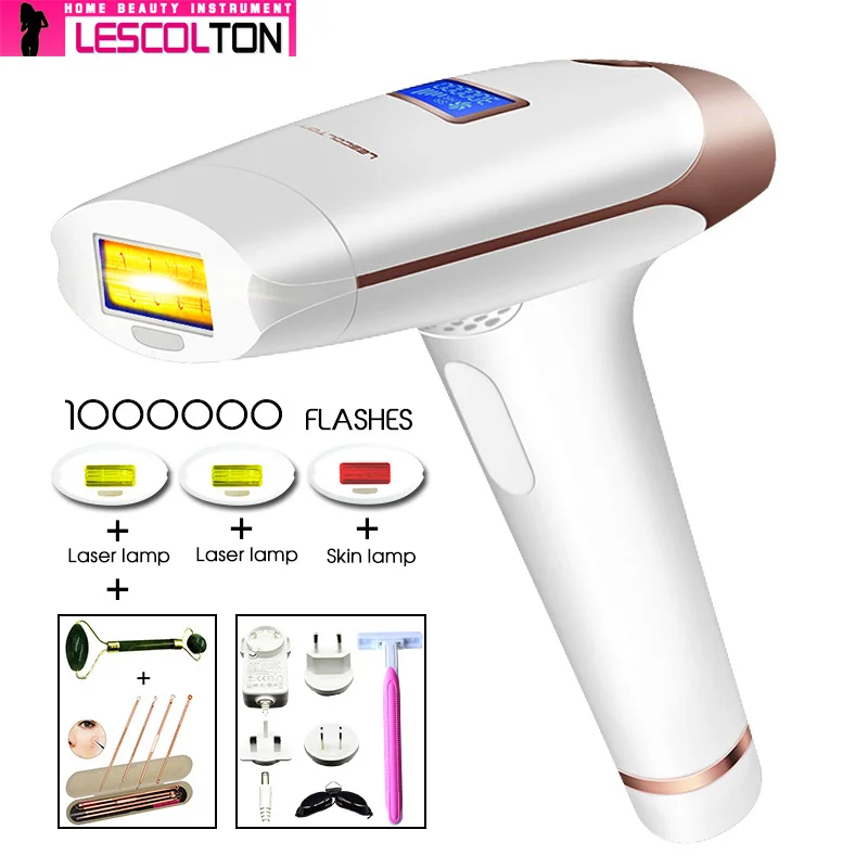 Lescolton IPL оригинальный Эпилятор 3 в 1 эпилятор для удаления волос с ЖК-дисплеем