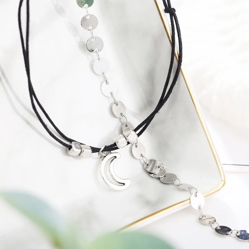 Новые украшения для ног креативные простые Многослойные браслеты из сплава с