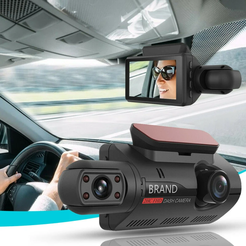 

A68 Driving Recorder Car DVR Camera Dash Cam Dual Record 1080P Night Vision Parking Monitoring G-sensor Dash Cam Support TF Card