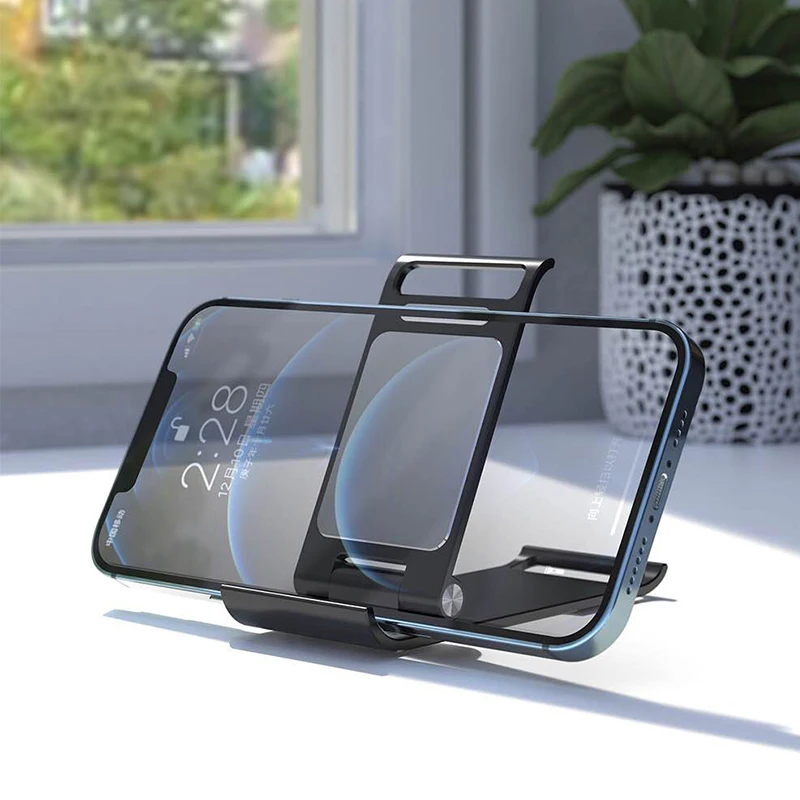 

Foldable Desk Mobile Phone Holder For iPhone 12 11 XS Tablet Holder For Samsung S21 Ultra S20 Note 20 POCO X3 F3 M3 Deskto Stand