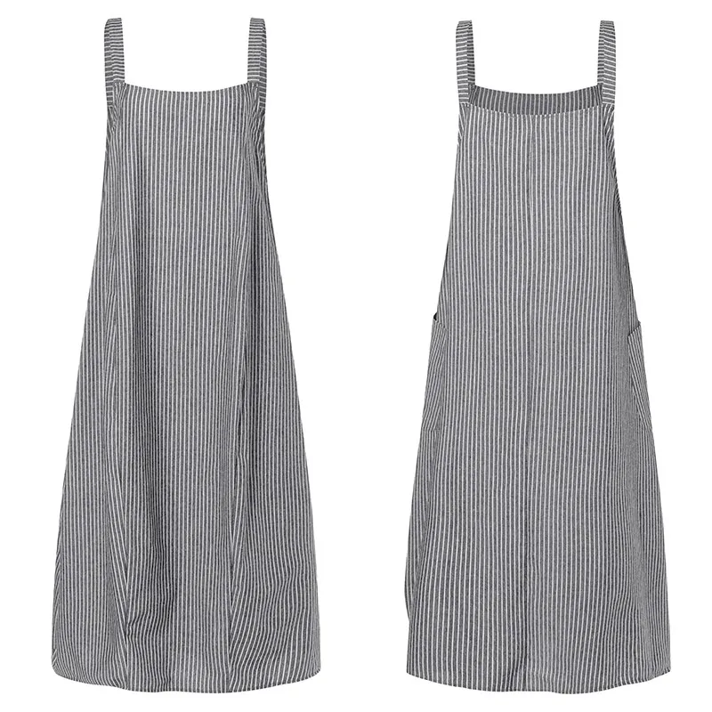 Женское летнее платье комбинезон в полоску|Женские платья| |