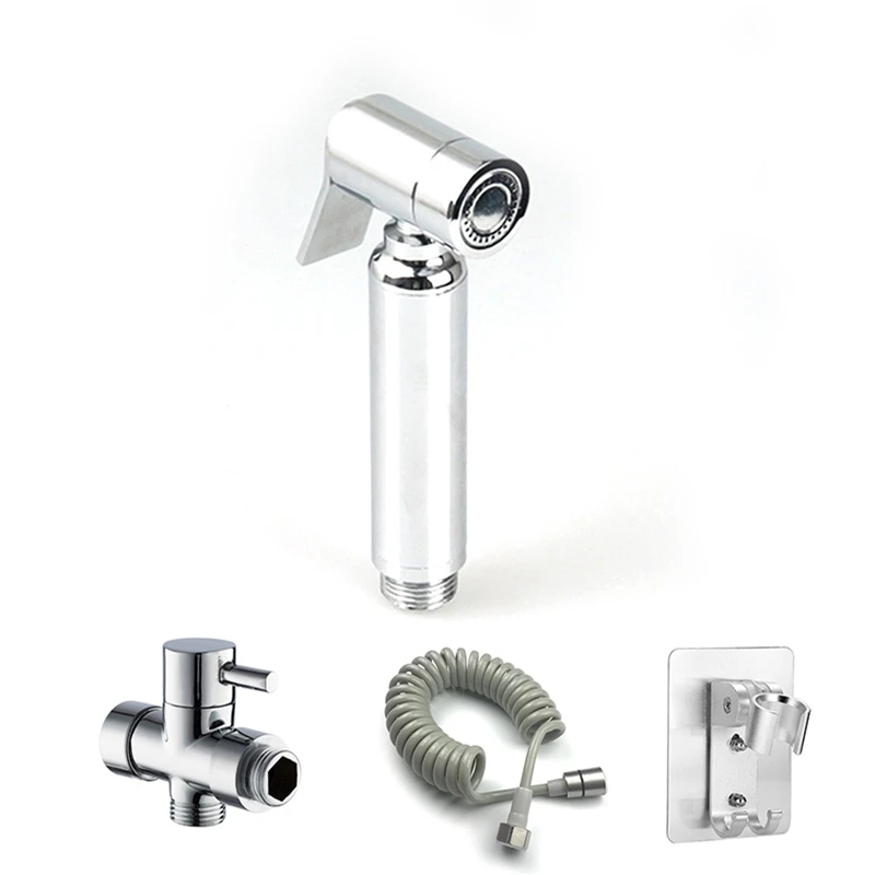 

1 Set Bidet Faucets Toilet Hand Held Diaper Sprayer Shower Shattaf Bidet Spray Douche Kit Jet