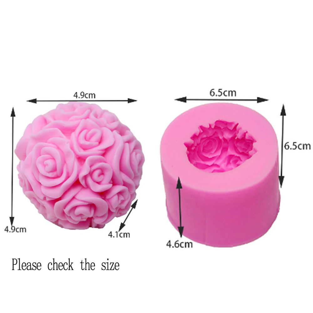 Романтическая форма Свеча цветок розы формы для мыла ручной работы изготовления