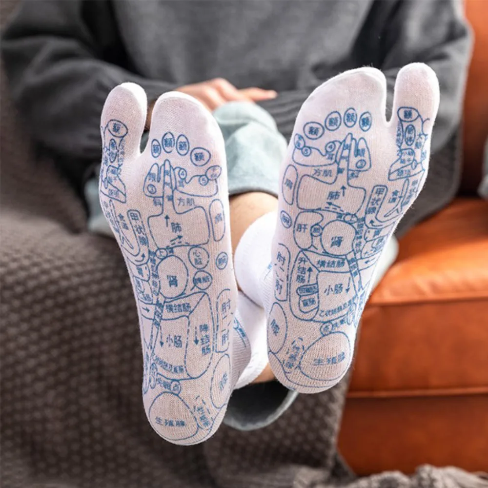 Акупунктурные массажные Медицинские носки в трубке хлопковые Подошвенная