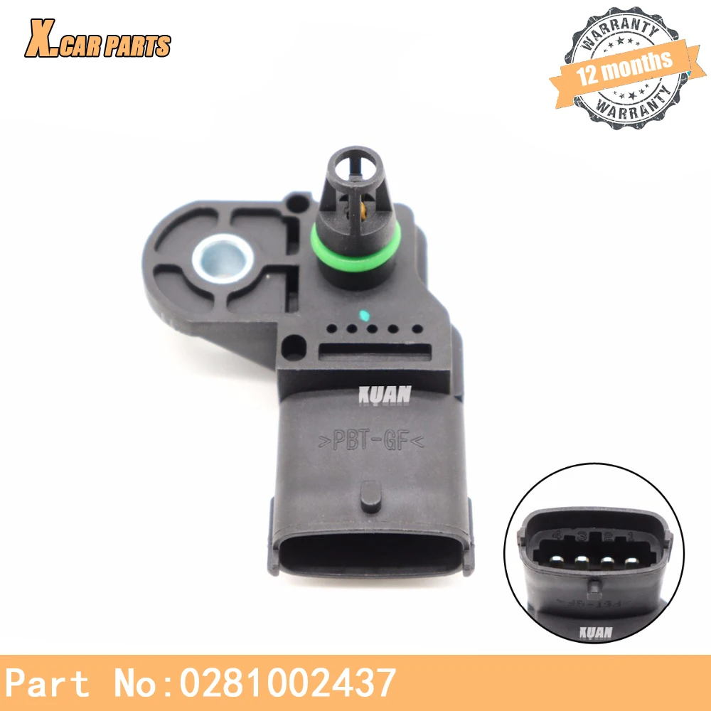 

Intake Air Turbo Manifold Pressure MAP sensor 0281002437 0281006028 For Opel Astra Corsa Signum Vectra Zafira Saab 9-3 9-5