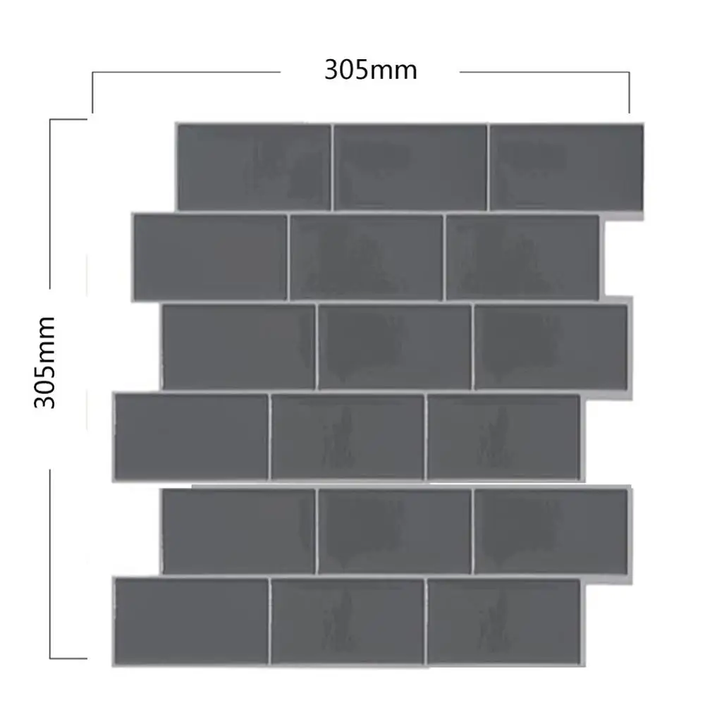 Самоклеящаяся наклейка на стену 4 цвета кирпичная плитка Метро DIY кухня ванная