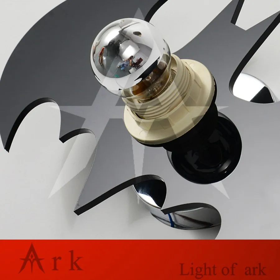 

modern acrylic black white BAT Shadow Led Wall Light Fashion E27 wall lamp for Bedroom led wall sconce night light