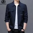 Мужская куртка-бомбер, Повседневная демисезонная куртка с карманами, J701