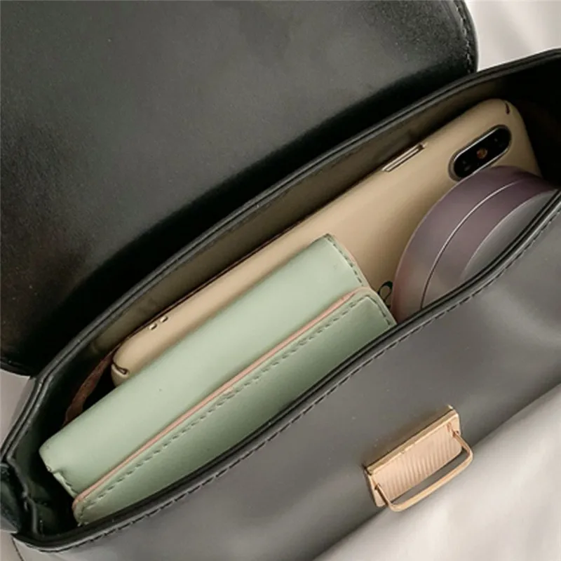 Ретро сумка сумки на плечо для женщин из искусственной кожи сумочка багет