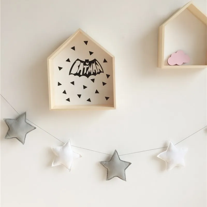 Скандинавские гирлянды со звездами гирлянда украшение для детской комнаты