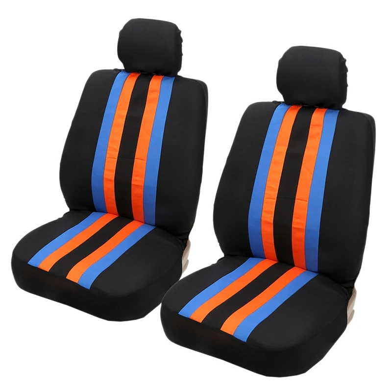 TIROL GM Front Seat Cover Rainbow Style Mesh Breathable Car Seat Cover Group Mesh