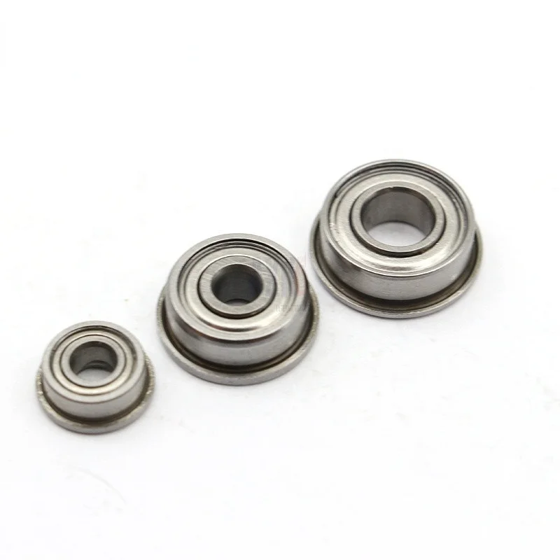 

20pcs Miniature Flange Bearing MF52ZZ MF62ZZ MF63ZZ MF74ZZ MF83ZZ MF84ZZ To MF148ZZ Thin Wall Metal Shielded Flanged Bearings