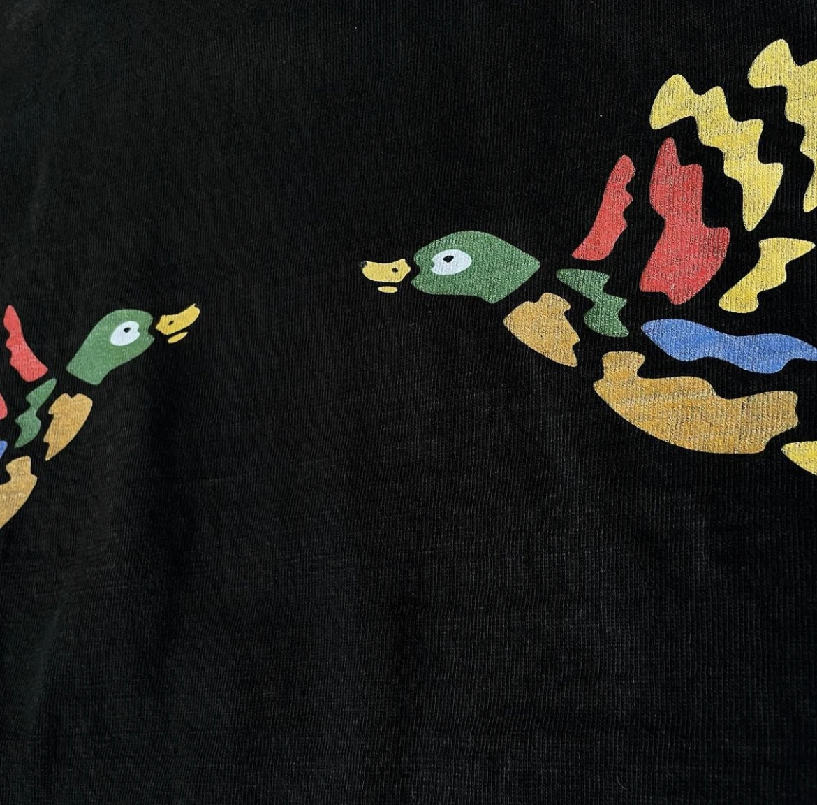 

Two Symmetrical ducks HUMAN MADE Letter Printing T shirt Men Women 1:1 High-quality T-shirt Fashion Casual Top Tees Summer Style