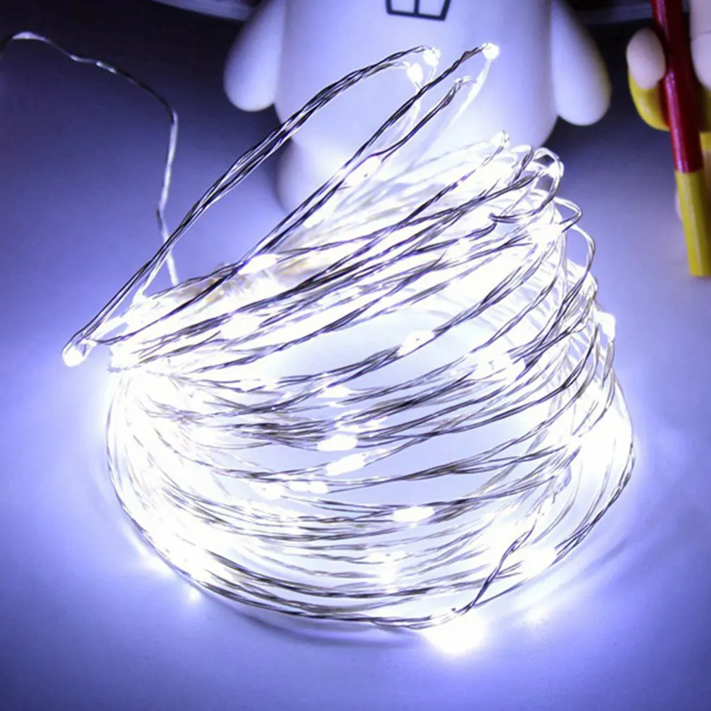 

Led Copper Wire Lamp String Decorative String Lights Of Christmas And Wedding Button Copper Wire Lamp