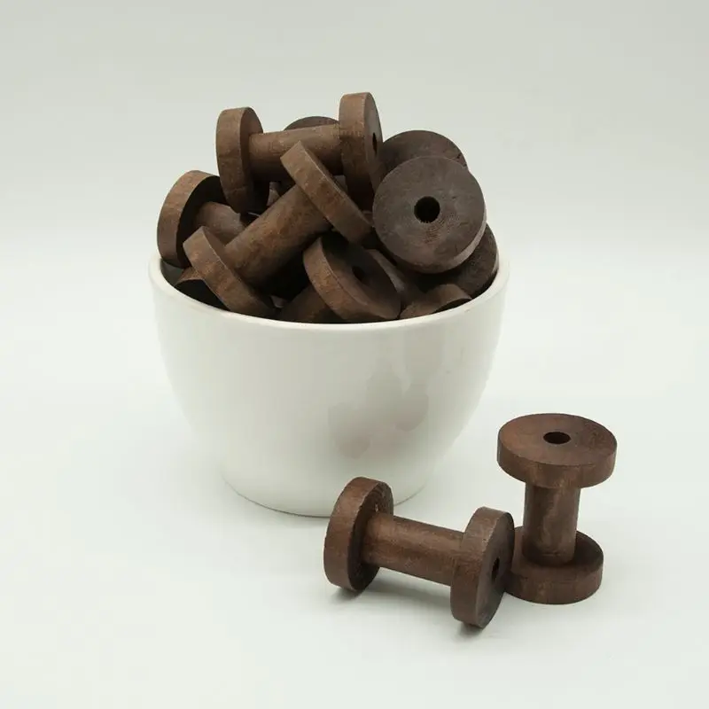 3 шт. пустые деревянные катушки ниток швейная машина ремесла Проволока рукоделие