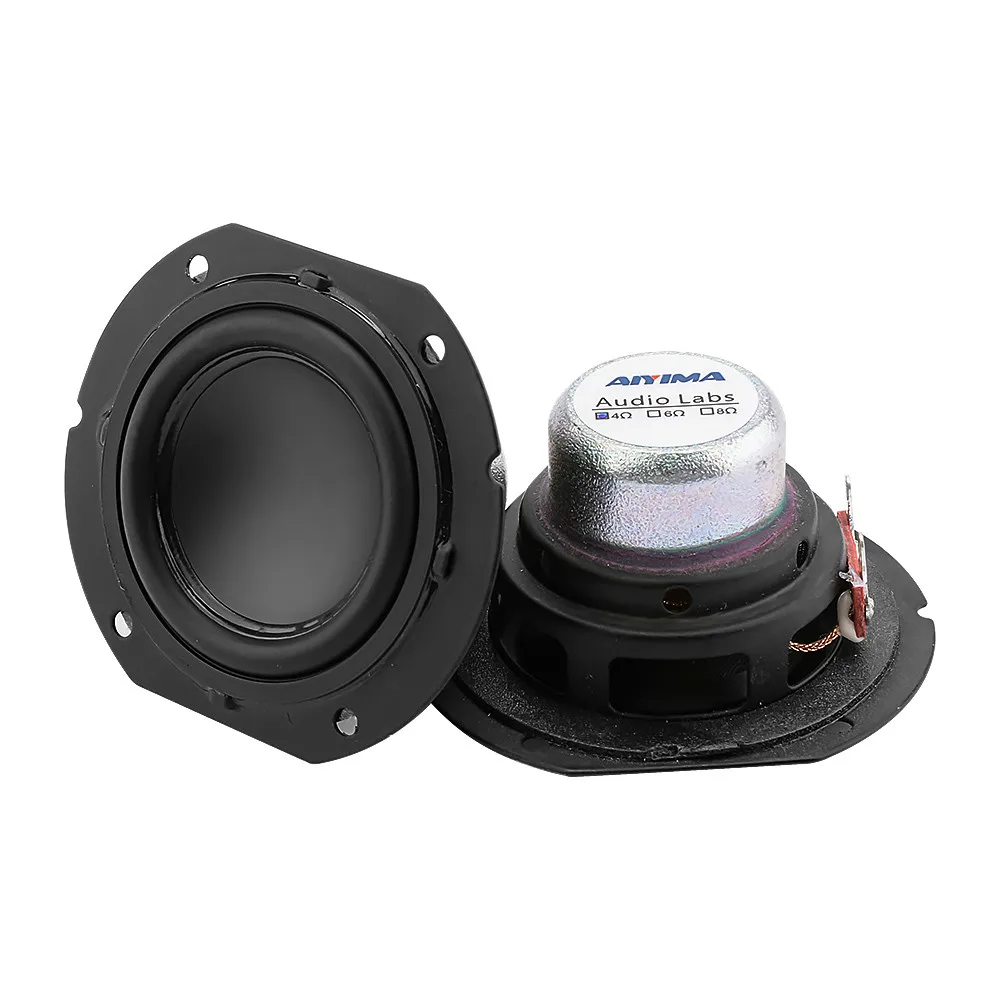 AIYIMA 2 шт. дюймовый Полнодиапазонный мини динамик драйвер 4 Ом 20 Вт большой ход DIY