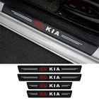 Для Kia Sportage 3 4 QL Cadenza Carnival Picanto Rio Sorento K4 Auto наклейки на пороги защитная накладка из углеродного волокна для автомобиля