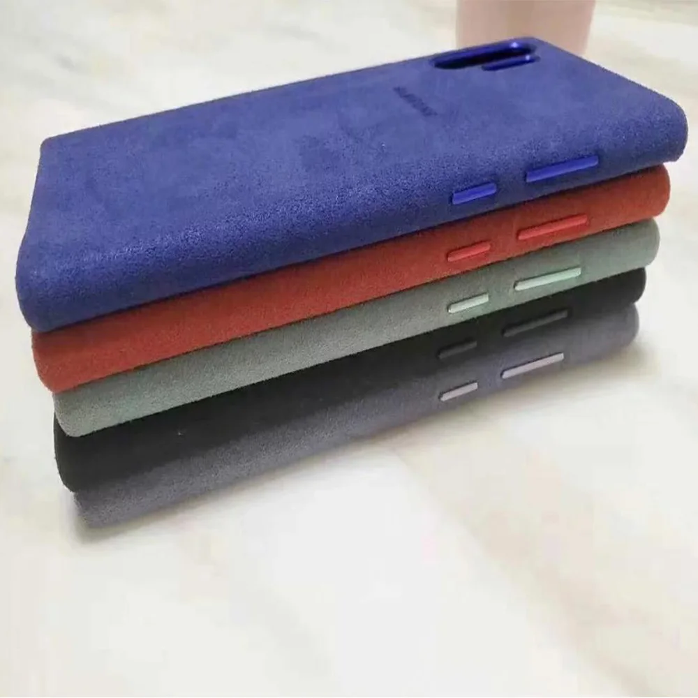 Original For Samsung Galaxy Note 10/10 Pro Suede Leather Case Anti-Fingerprint Soft Finish Back Protective Phone Cover |