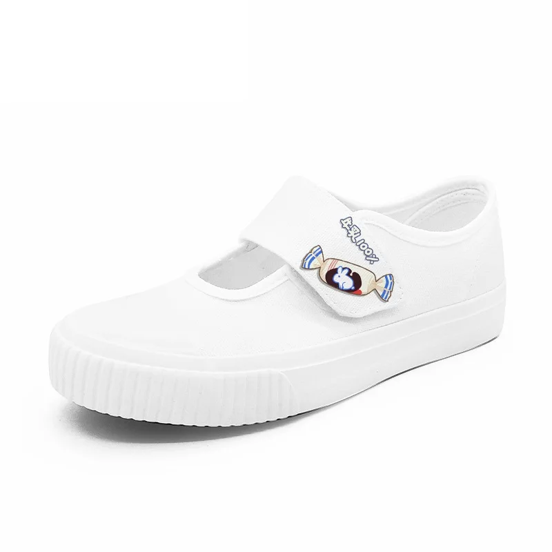 

Unisex Student Lolita Girls Buckle JK Style Candy Casual Flat Harajuku Canvas Shoes Preppy plimsolls duck shoes Sneakers