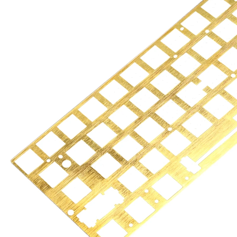 

Mechanical Keyboard CNC Brass Drawing Concurrence Positioning Plate Support ANSI 60% Keyboard DIY