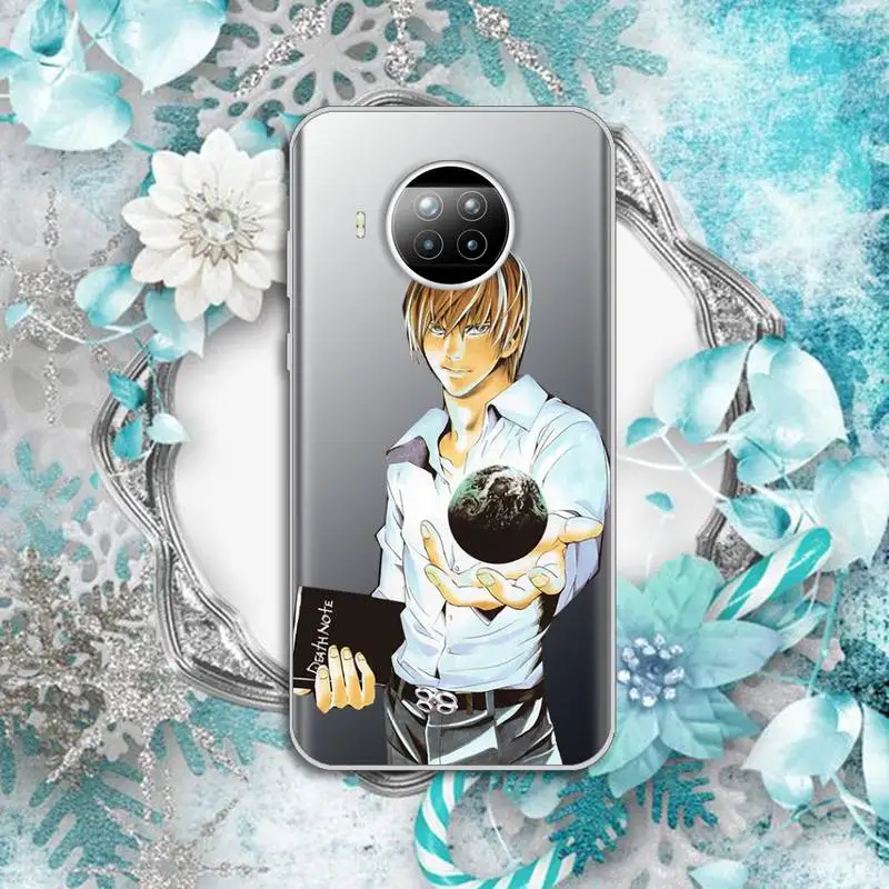 

Death Note Anime Ryuk kira High-quality luxury shell Phone Case Transparent for Xiaomi Redmi note 10 t 8 9 pro lite 11