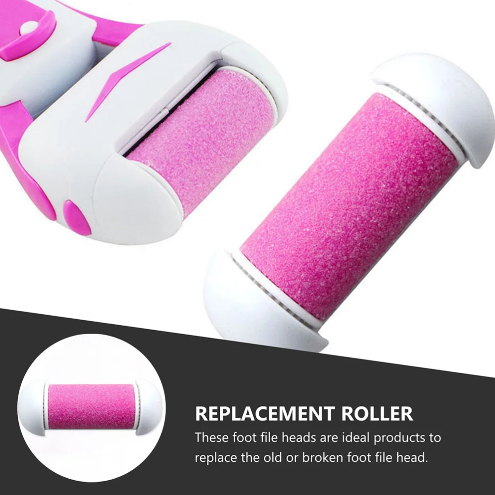 

1 Set 4Pcs Feet Care Tools Electric Foot Dead Skin Removal Replacement Rollers )